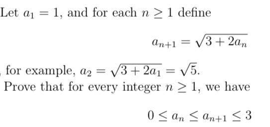 Let a1 = 1, and for each n > 1 define