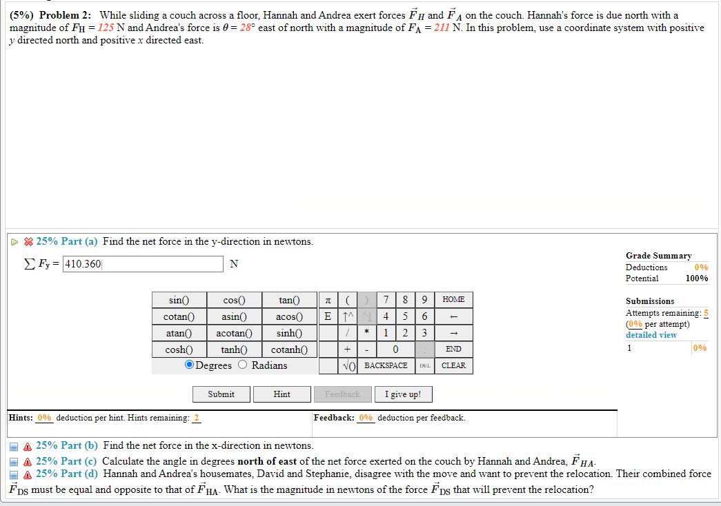 I need help with option C, please. (5%) Problem 2: While sliding
