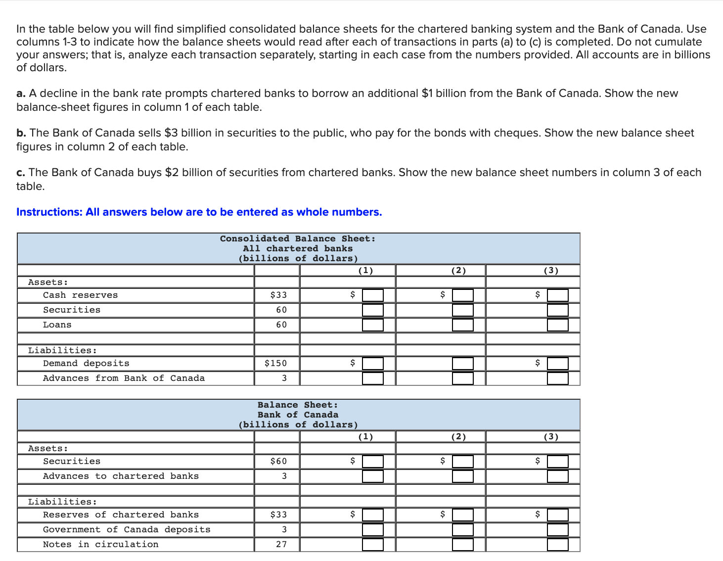 Please help with this questions, the instruction are shown. In the table