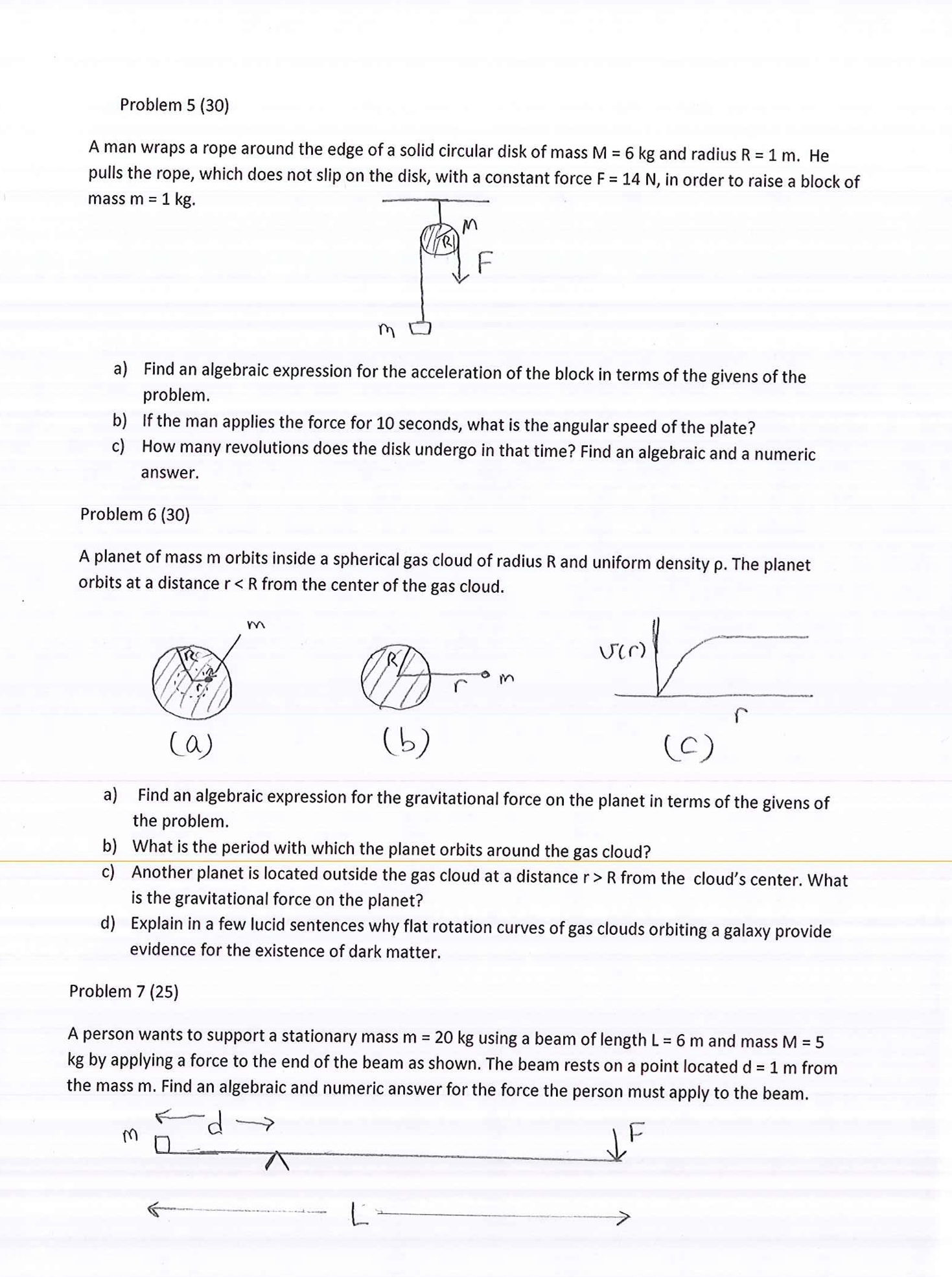 the collision? Find an algebraic answer in terms ofthe givens. b) Find