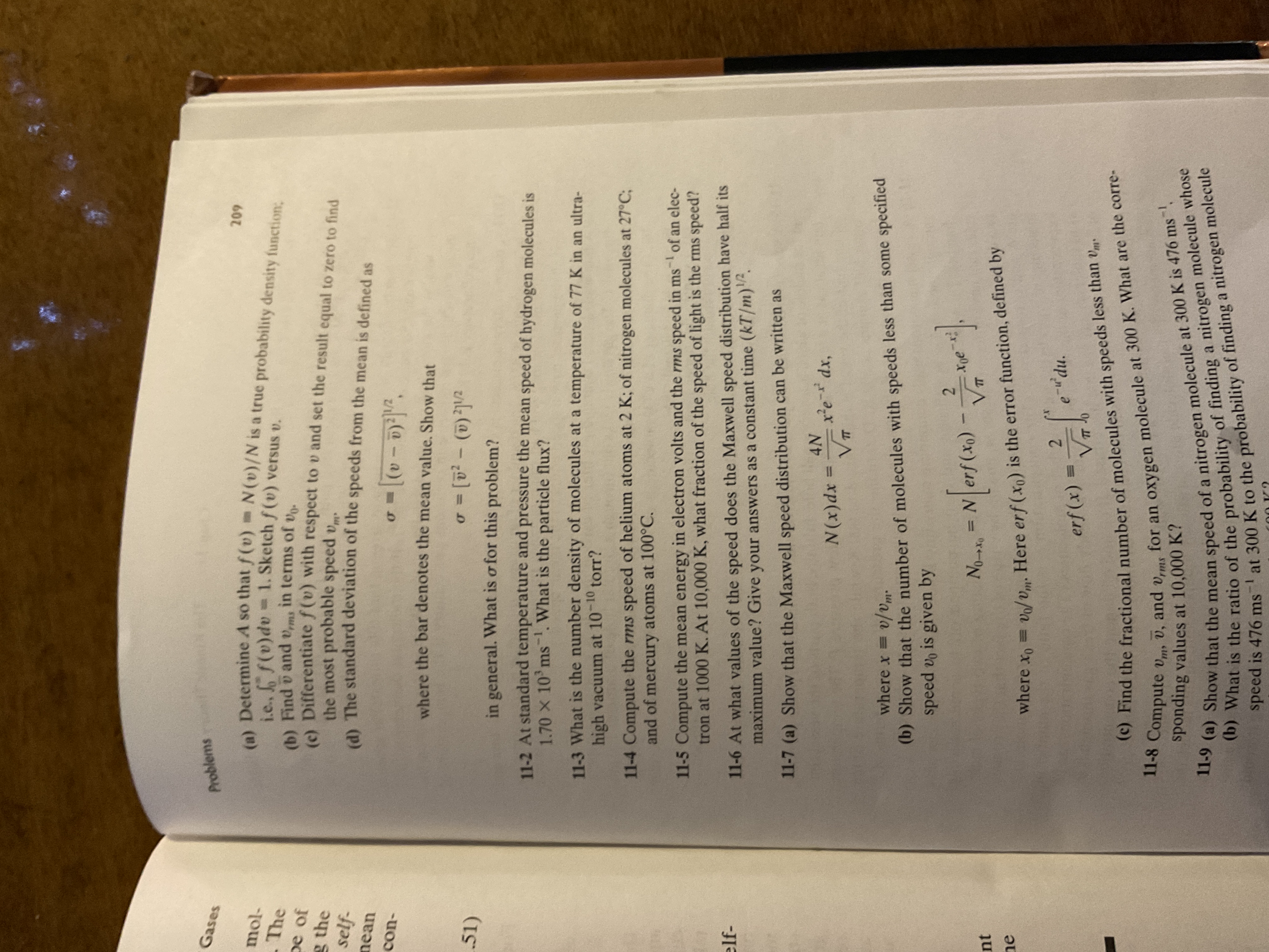 = N(v)/N is a true probability density function. i.e.. fo f(v)do =