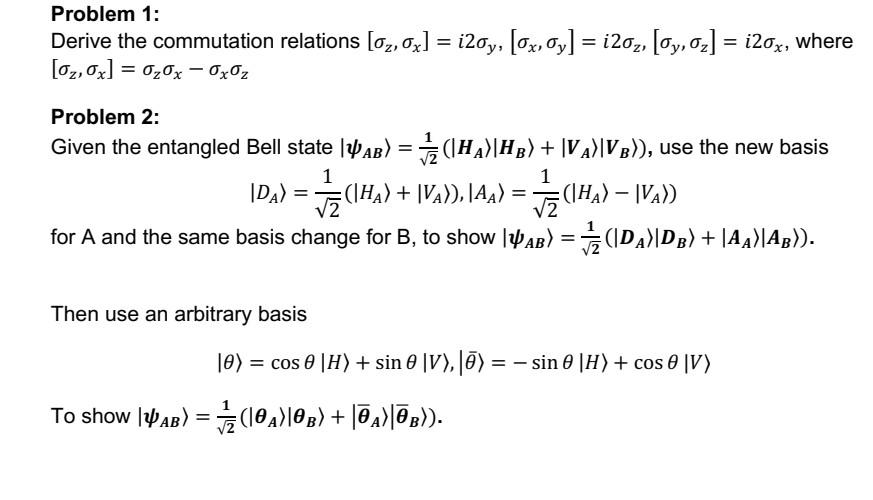 I1 Problem 1: Derive the commutation relations [oz, Ox] = 120y, ox,