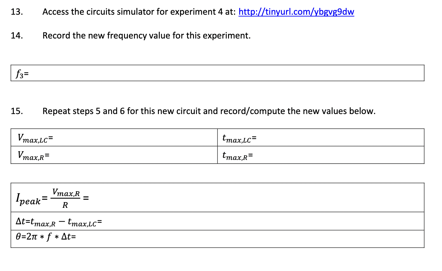 bottom you should see oscilloscope outputs for the 10060 resistor and the