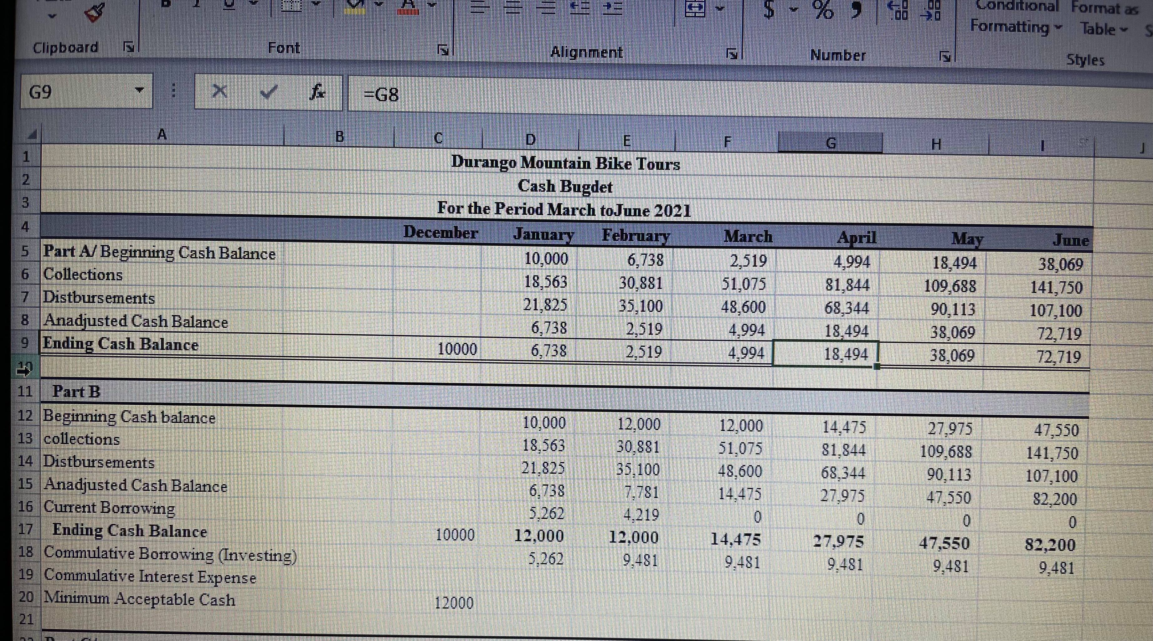 I am looking for a good explanation for this excel worksheet. What