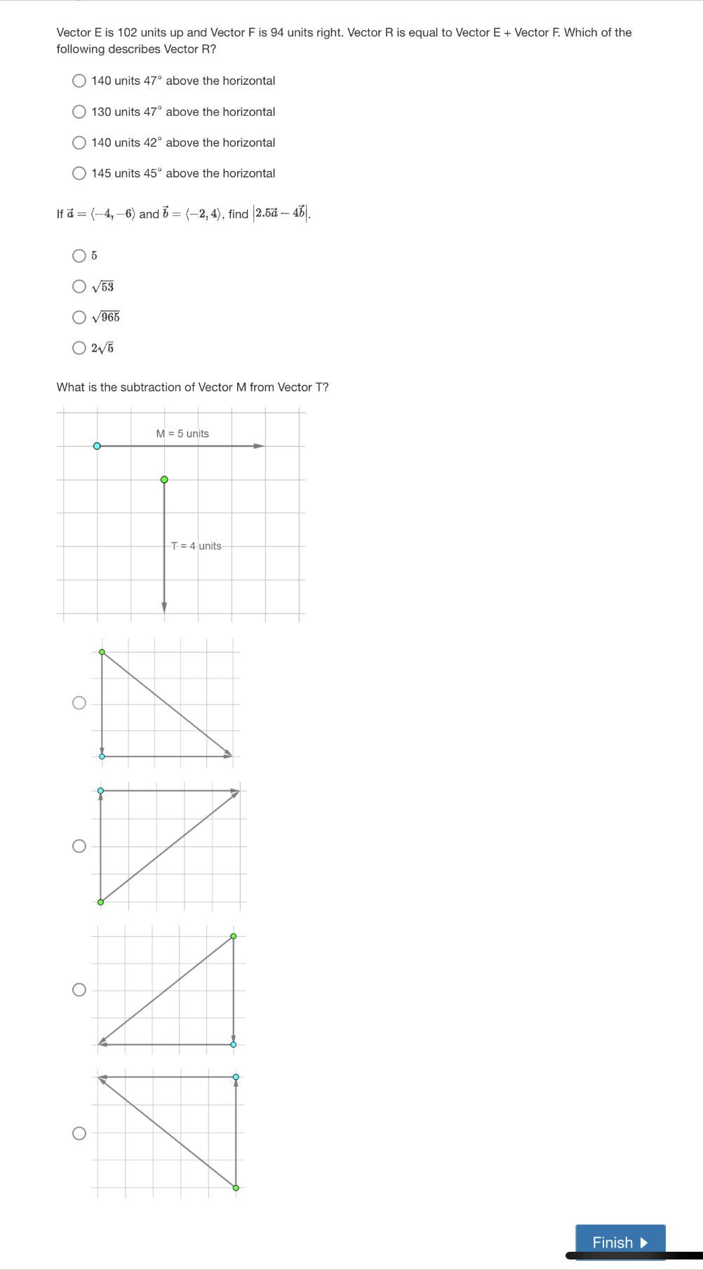 horizontal O 130 units 47u above the horizontal O 140 units 42\"