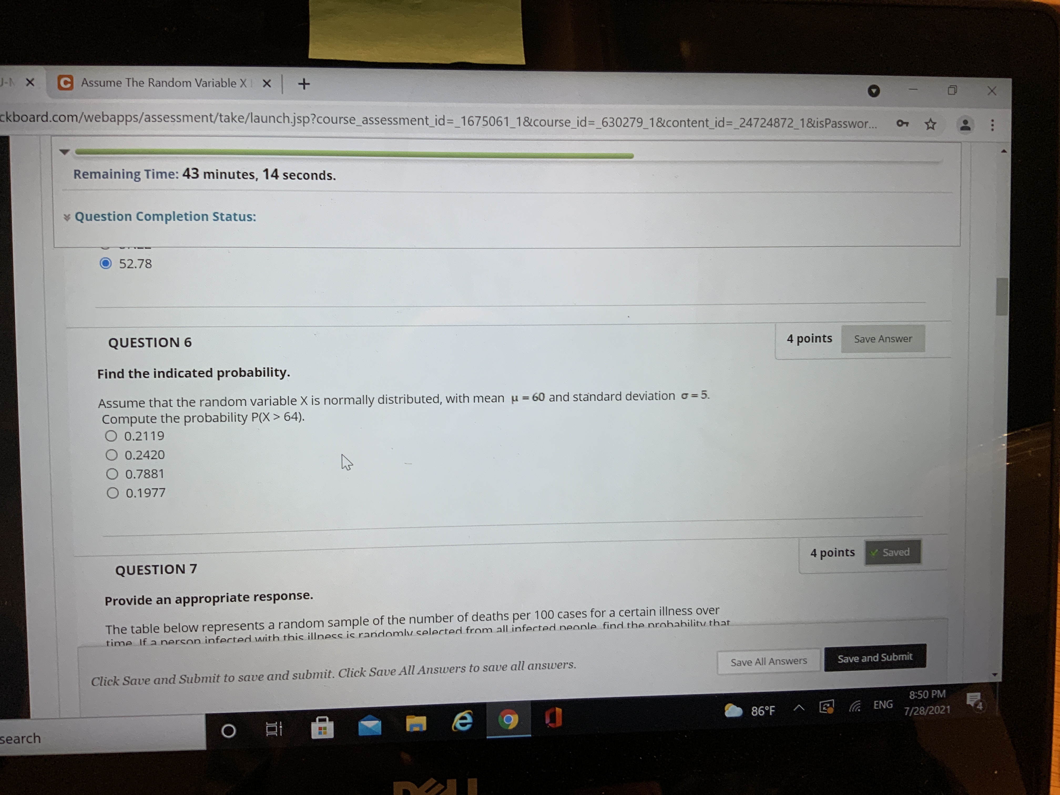 J-N X C Assume The Random Variable XI X + X