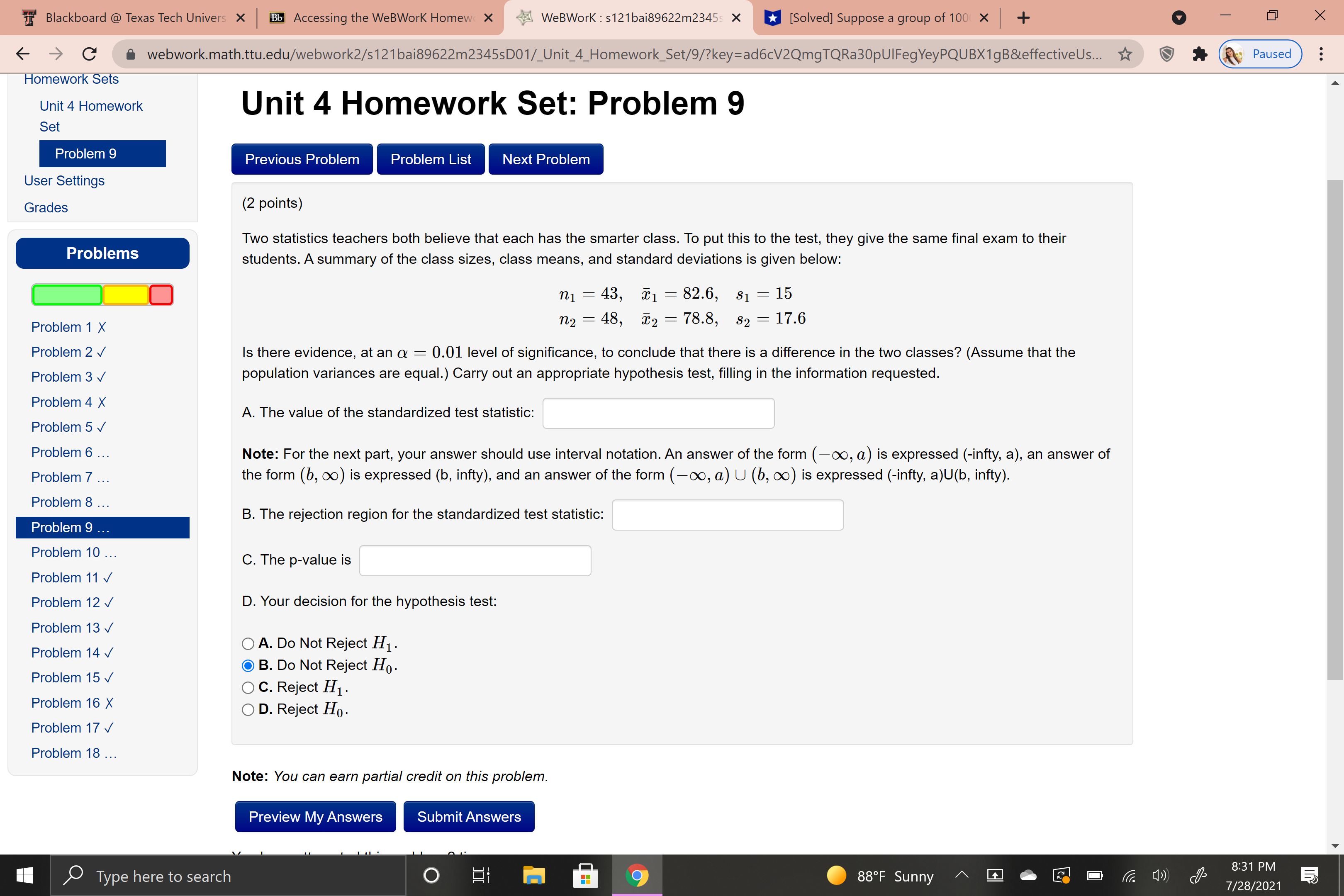 + X -> C a webwork.math.ttu.edu/webwork2/s121bai89622m2345sD01/_Unit_4_Homework_Set/7/?user=codoerr&key=ad6cV2QmgTQRa30pUIFegYeyPQUBX1... Paused WeBWork MAA Logged in as