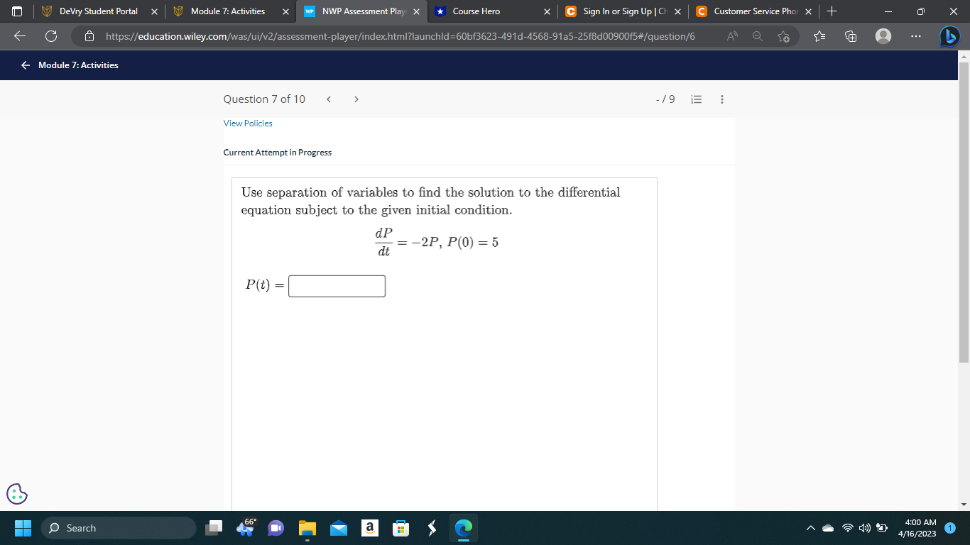 is y = Cx" a solution to the differential equation: dy -