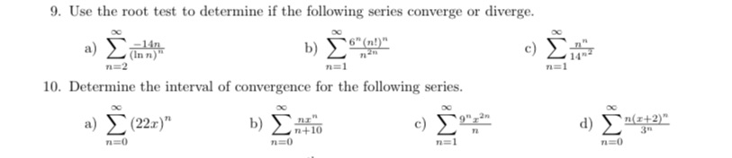 Show all your work and explain every question 9. Use the root