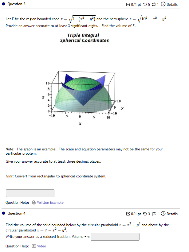 Note: The graph is an example. The scale may not be the