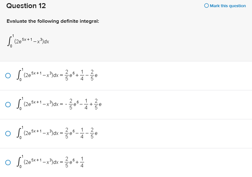 23x - 21 In|x| + 25 In|x| +cQuestion 2 O Mark this