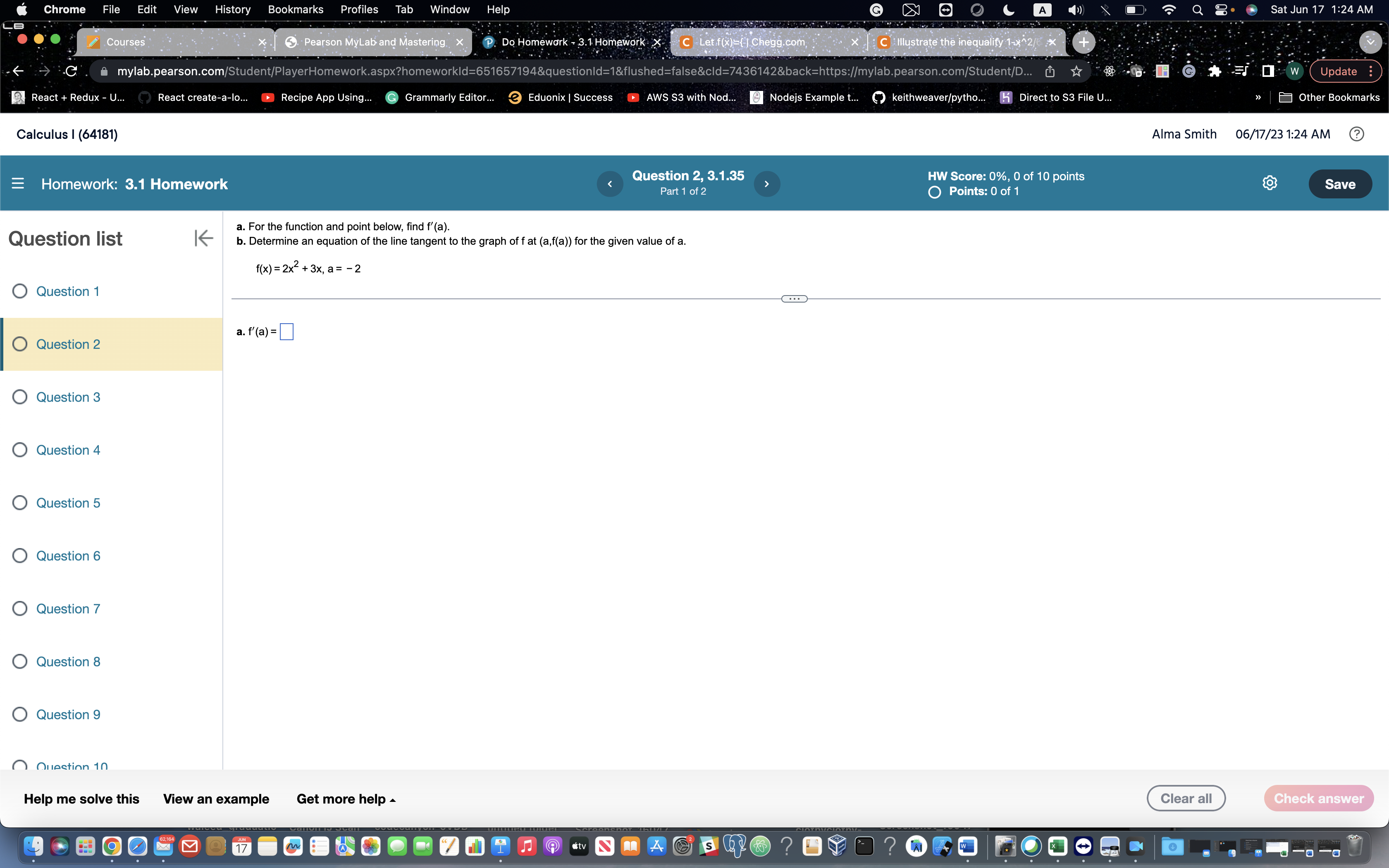 0%, 0 of 10 points Part 1 of 2 Points: 0 of
