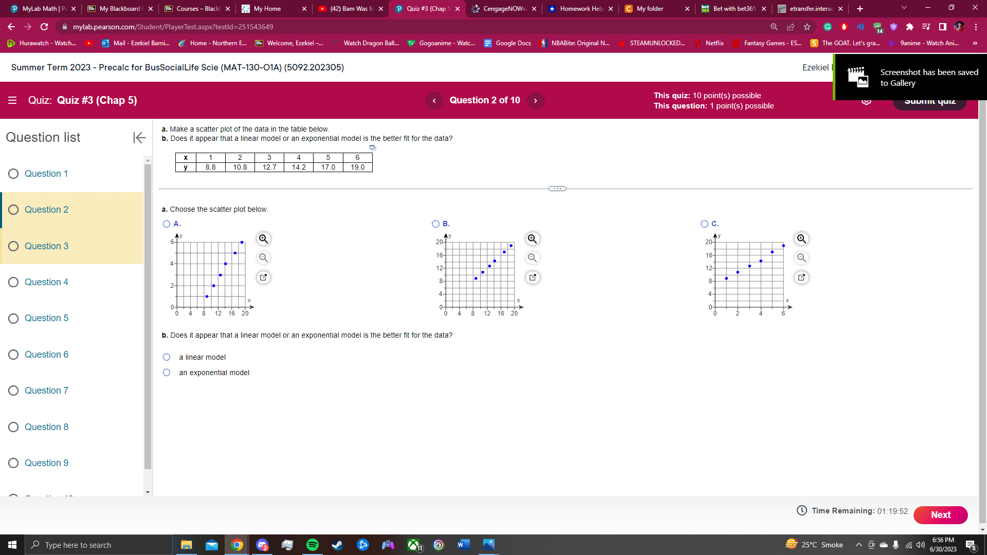  MyLab Math | Pc X Bb My Blackboard ( X Bb)