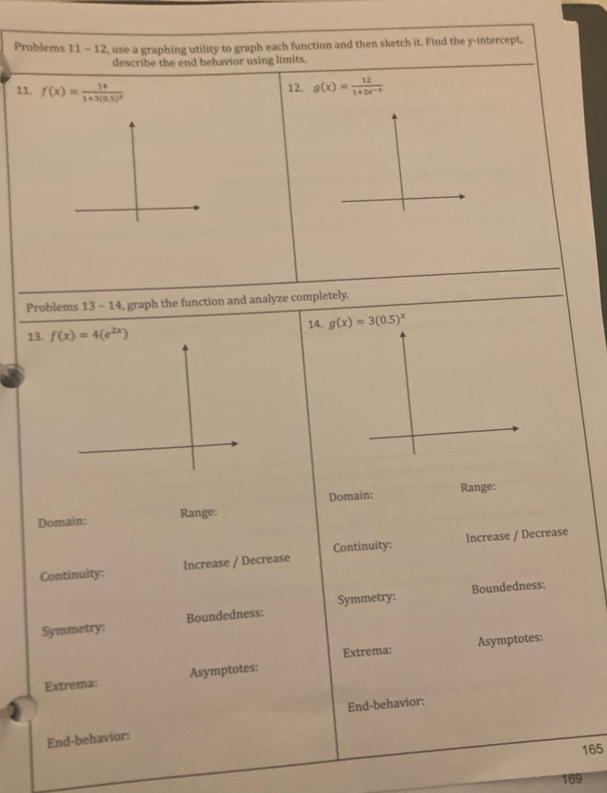  Problems 11 - 12, use a graphing utility to graph each