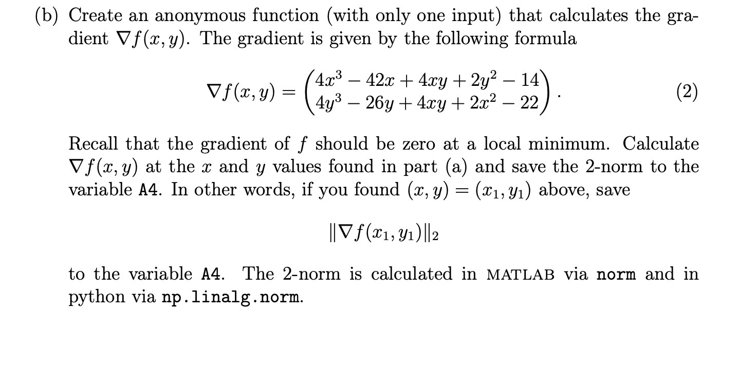 calculates the gra- dient Vf(x, y). The gradient is given by the