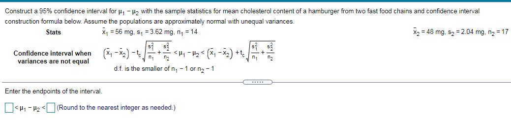 Construct a 95% condence interval for p1 [.12 with the sample