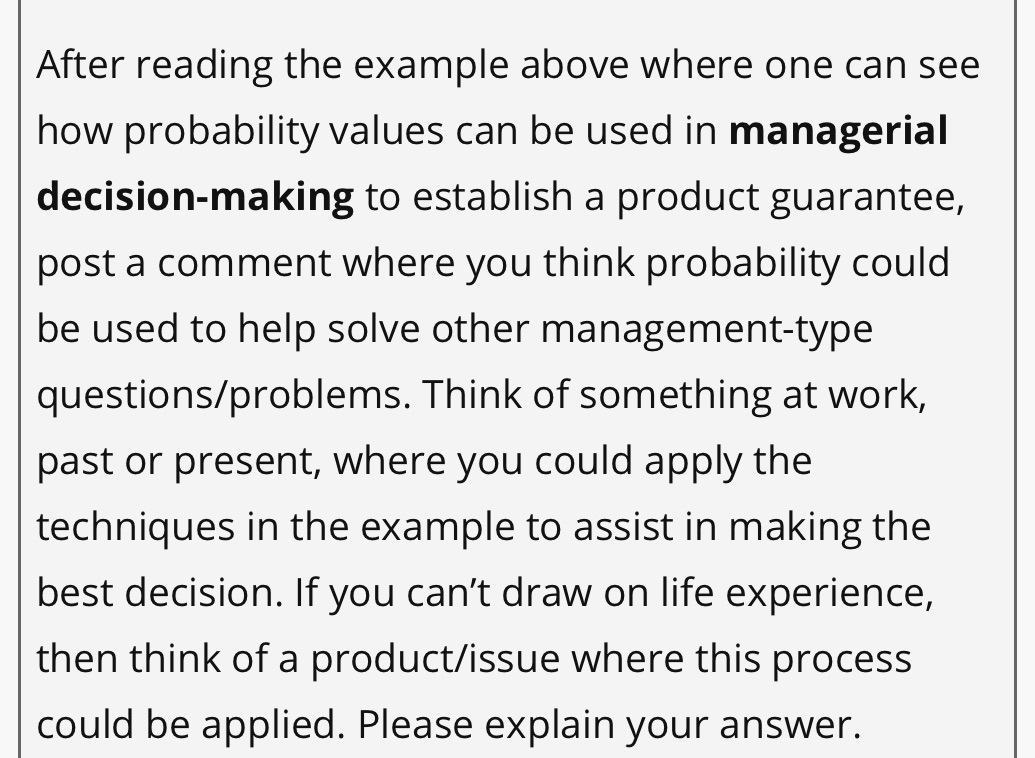  After reading the example above where one can see how probability