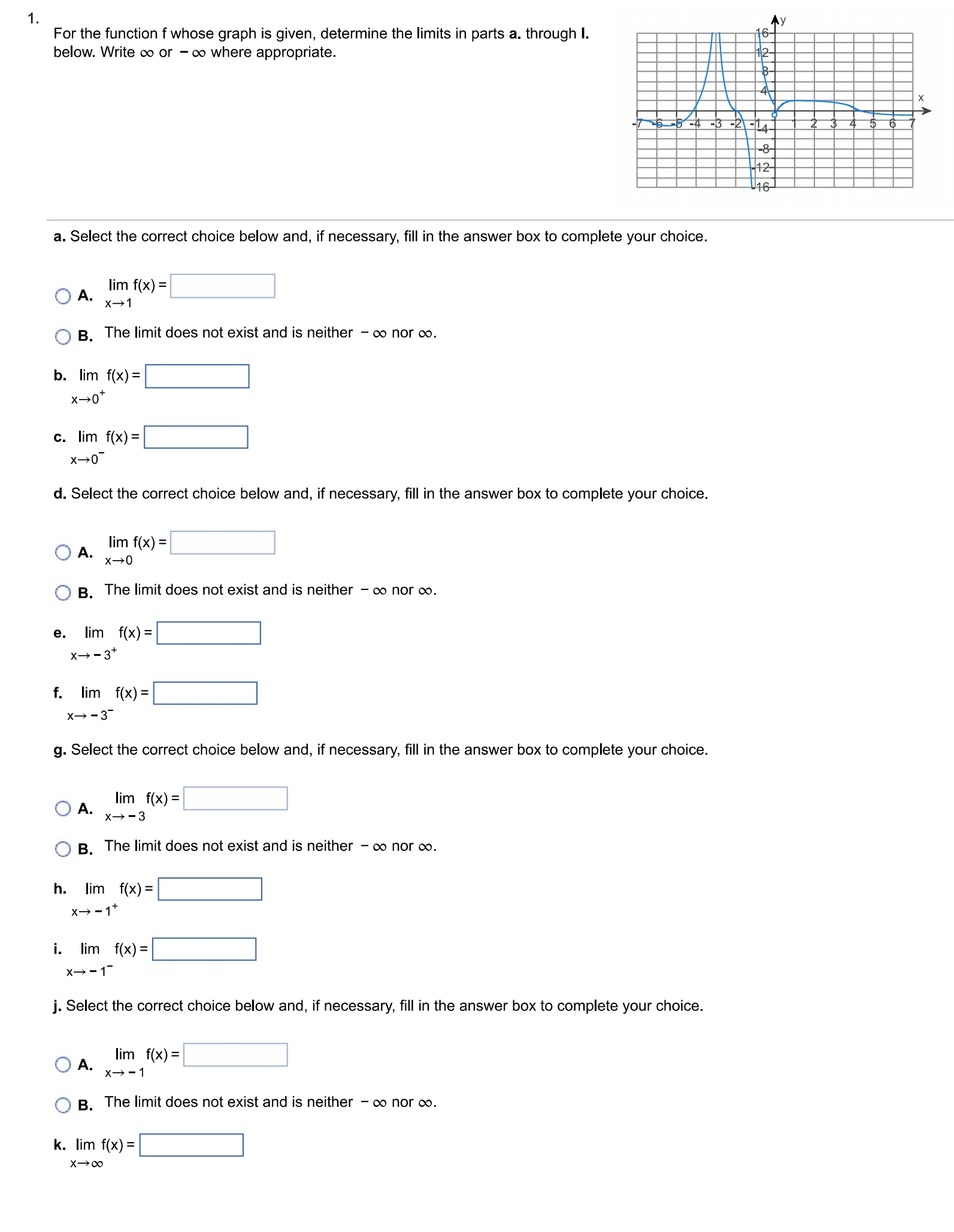 pans a. through I. below. Write on or 00 where appropriate. a.