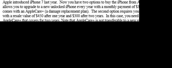 to buy the iPhone from A allows you to upgrade to a