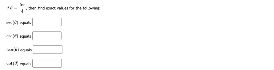 round your answers. If sin (@ ) = , then csc(x) =