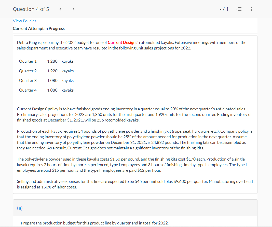 Make sure to answer from Q1 - Q4 (Include appropriate labels as