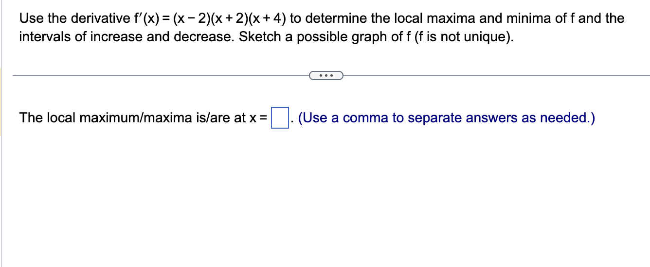 2x + 10 . . . On which interval(s) is f decreasing?