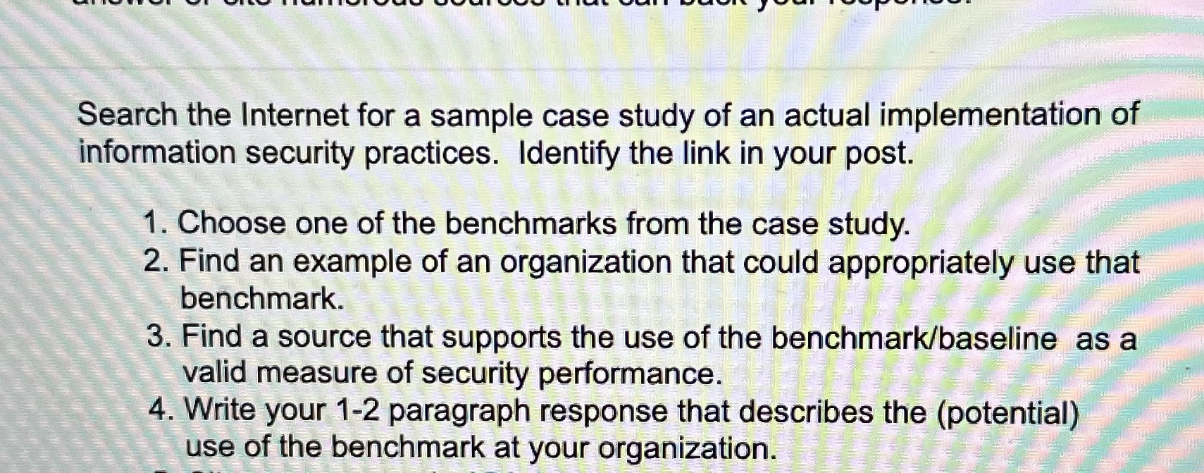 Search the Internet for a sample case study of an actual