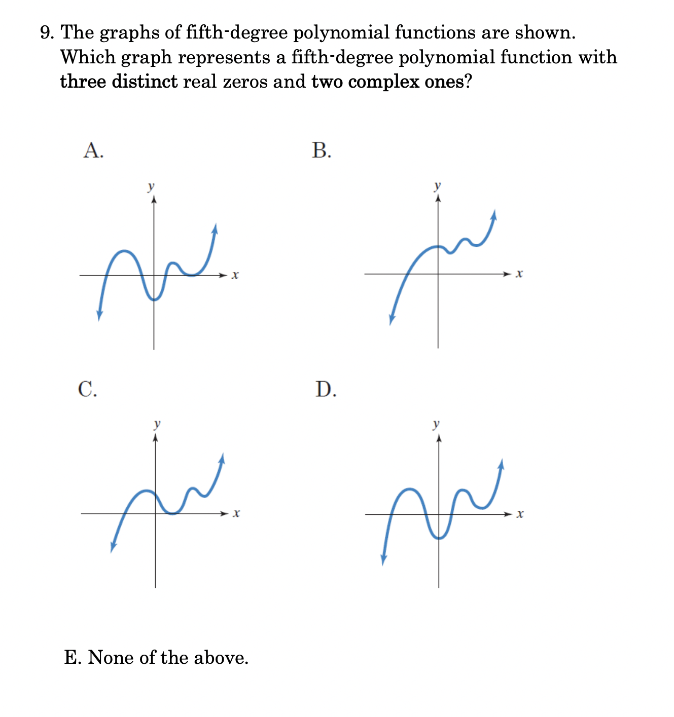 2 multiplicity 2 D. x = 0,x = -3, x = 3,