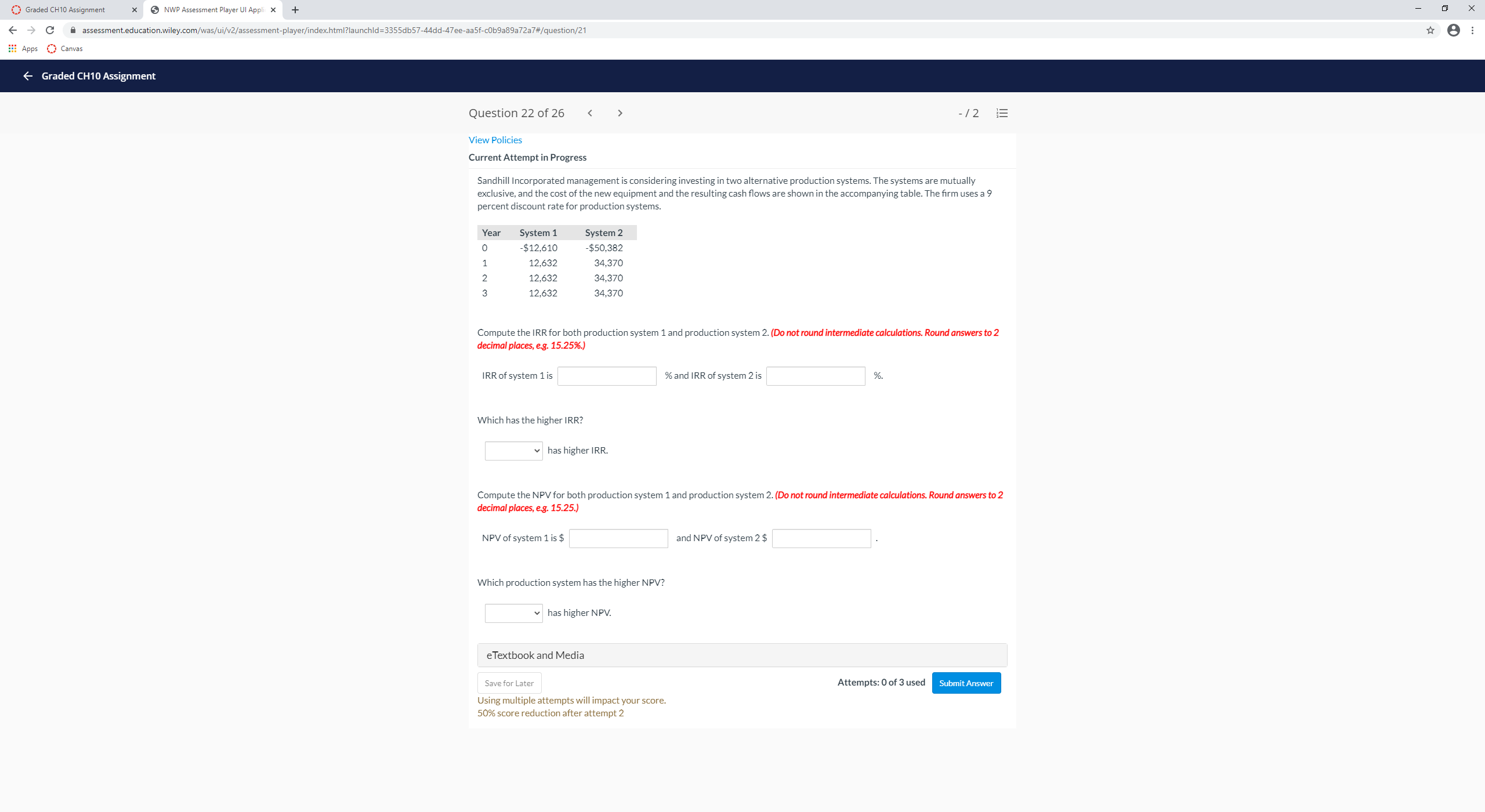  Graded CH10 Assignment x NWP Assessment Player UI Appli X +