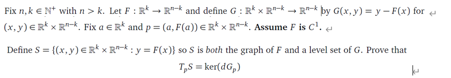 Fix n, k E N+ with n > k. Let F
