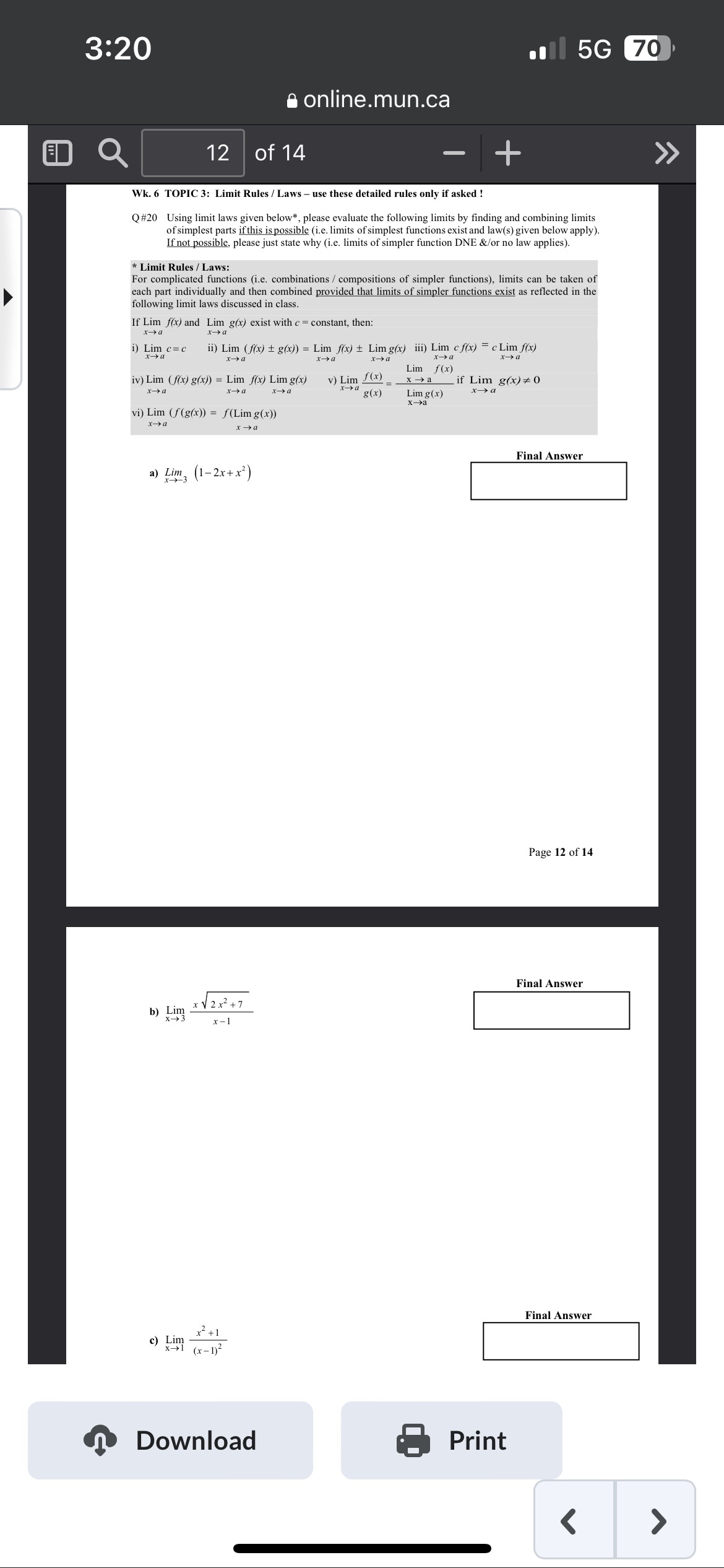 > 2 Please complete this table by finding the values algebraically using