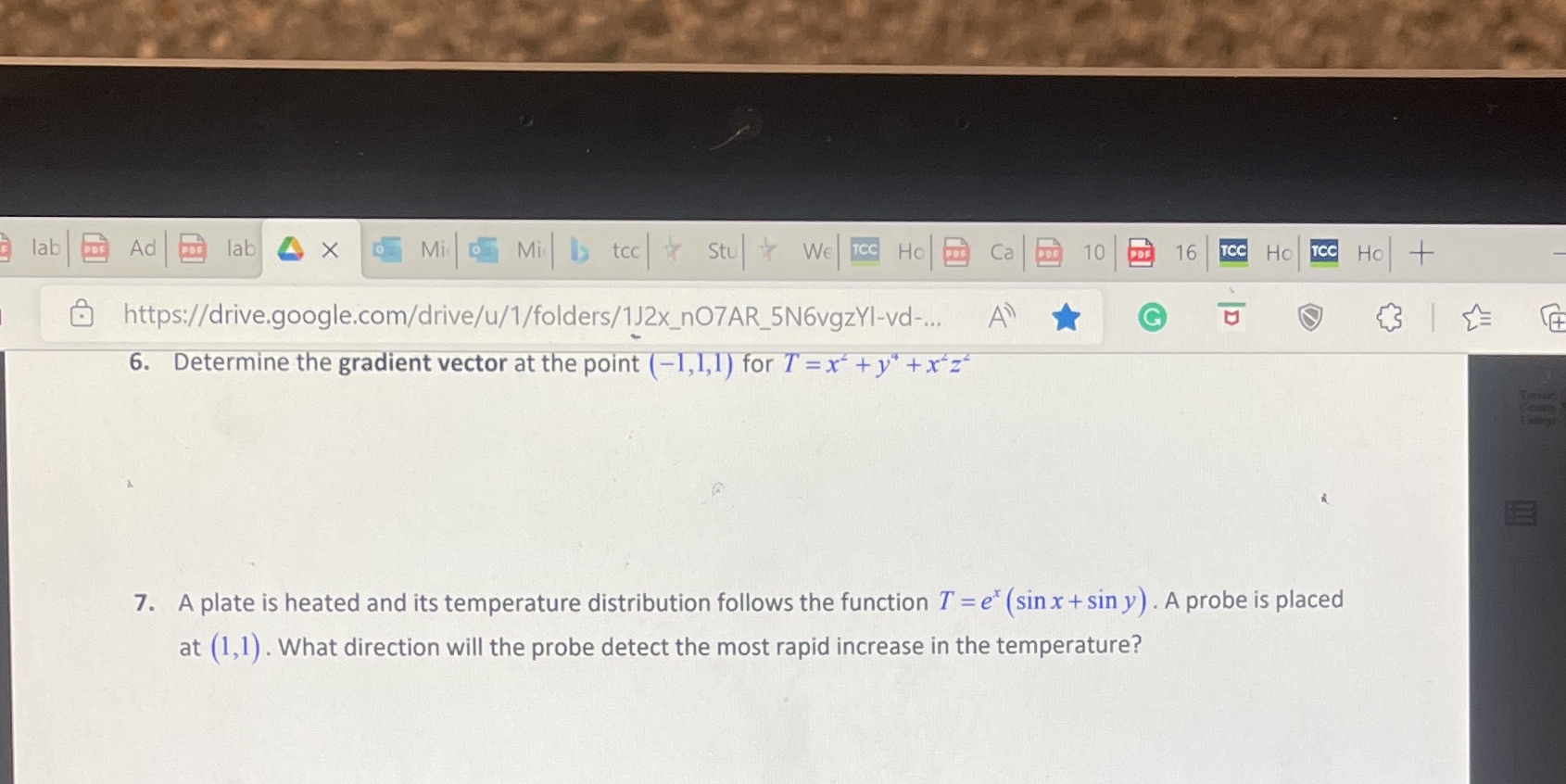Calculus lab Ad BE lab 4 X Mi Mis tcc| Stu| WE