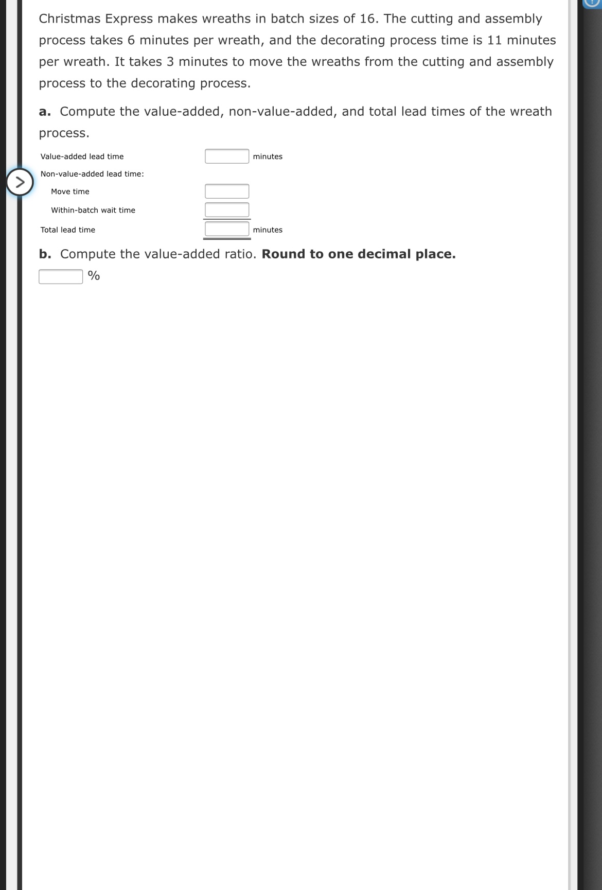Hi I need help with this question please? Christmas Express makes wreaths