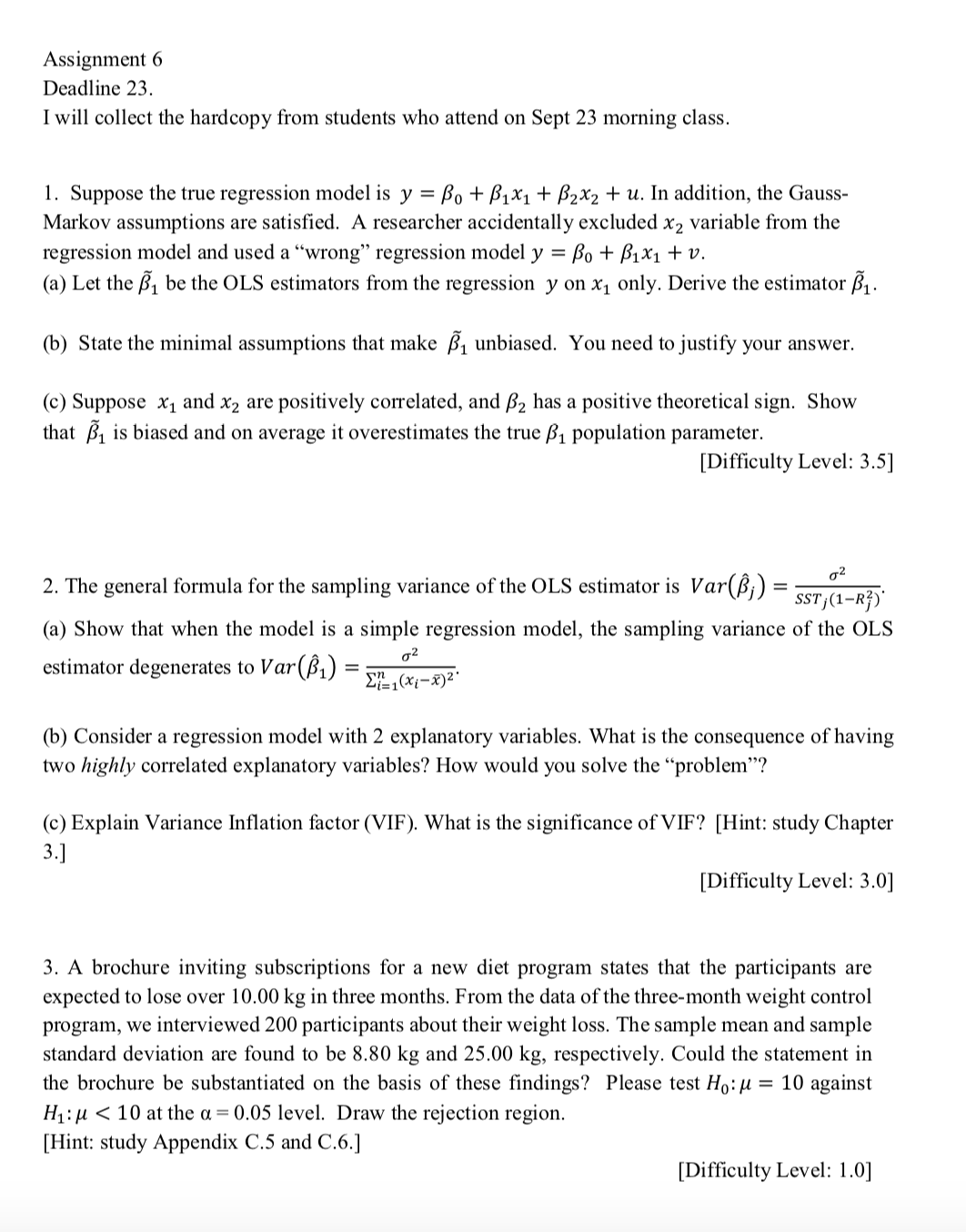 Hi can you please help me with these questions? Assignment 6 Deadline