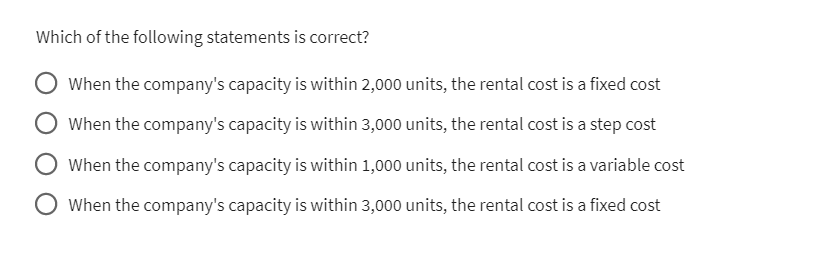 the maintenance staff3. Company A has the following costs or expenses incurred