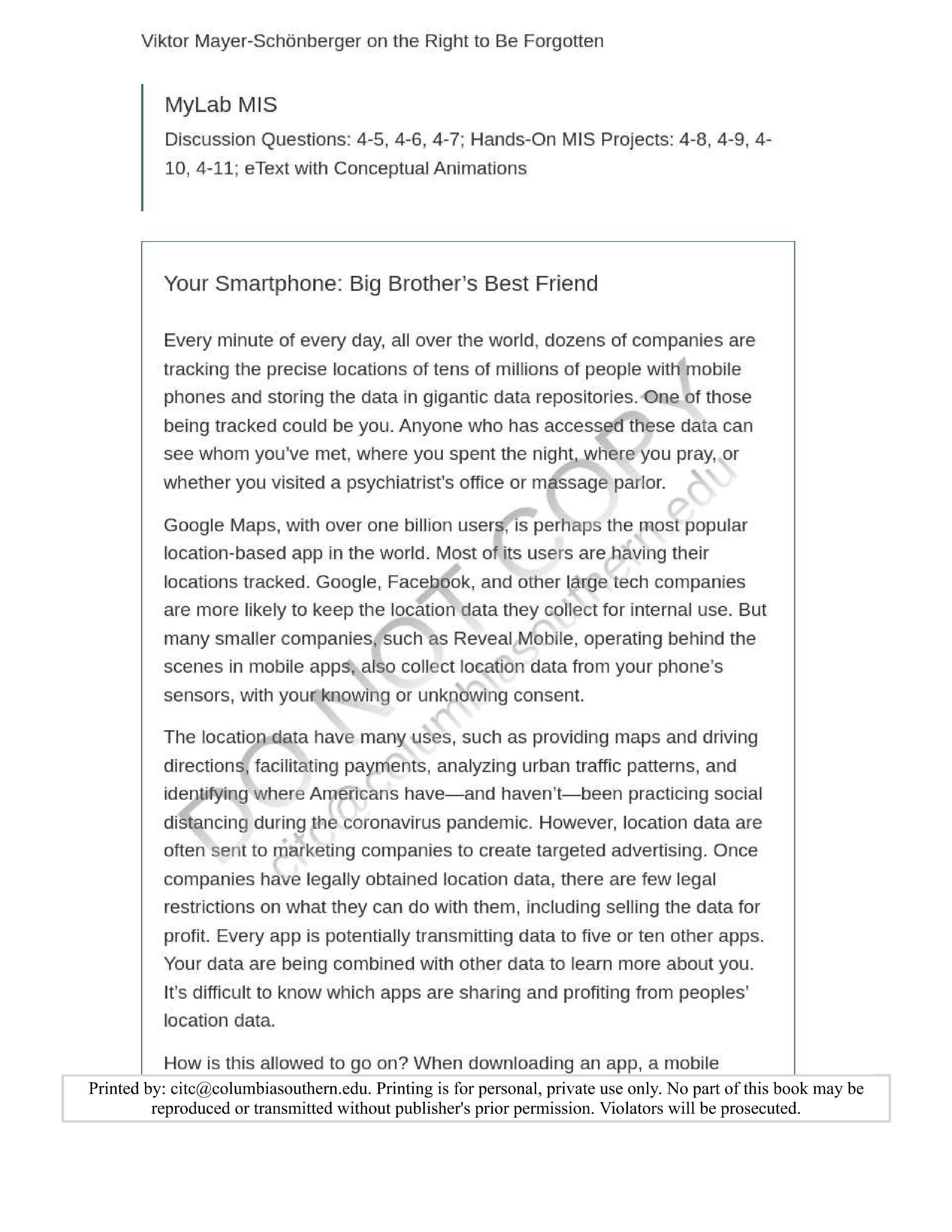 Smartphone: Big Brother's Best Friend" and answer:? Describe how new technology trends