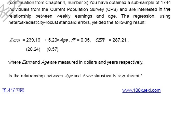 (continuation from Chapter 4, number 3) You have obtained a sub-sample