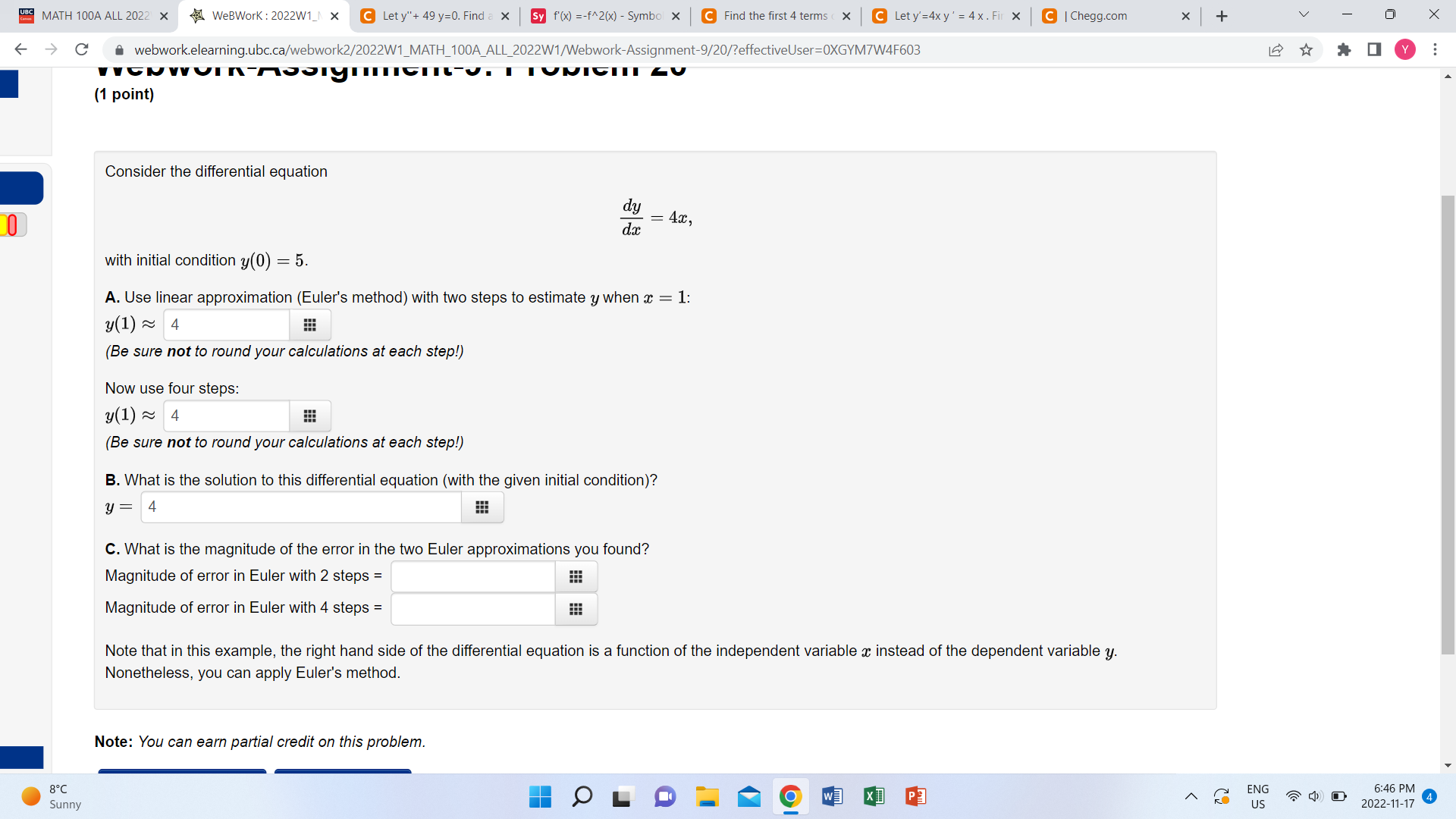 49 y=0. Find a x Sy f'(x) =-f^2(x) - Symbol x C