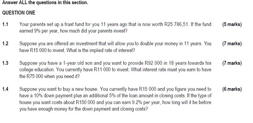 parents set up a trust fund for you 11 years ago that