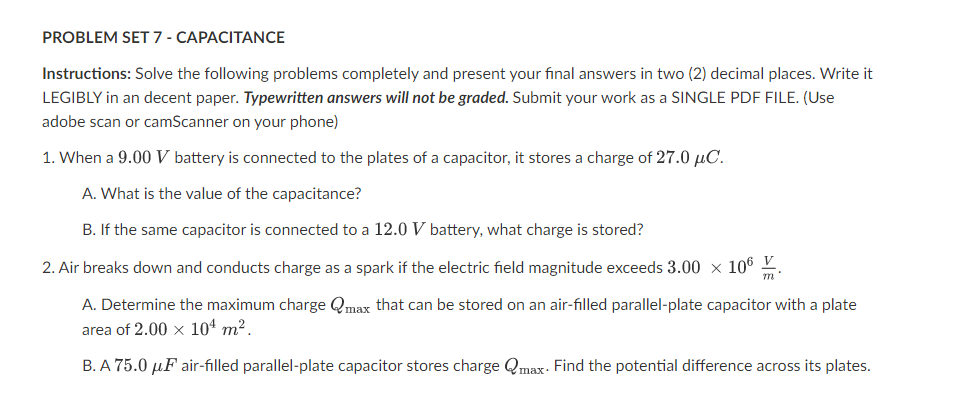 and present your final answers in two (2) decimal places. Write it