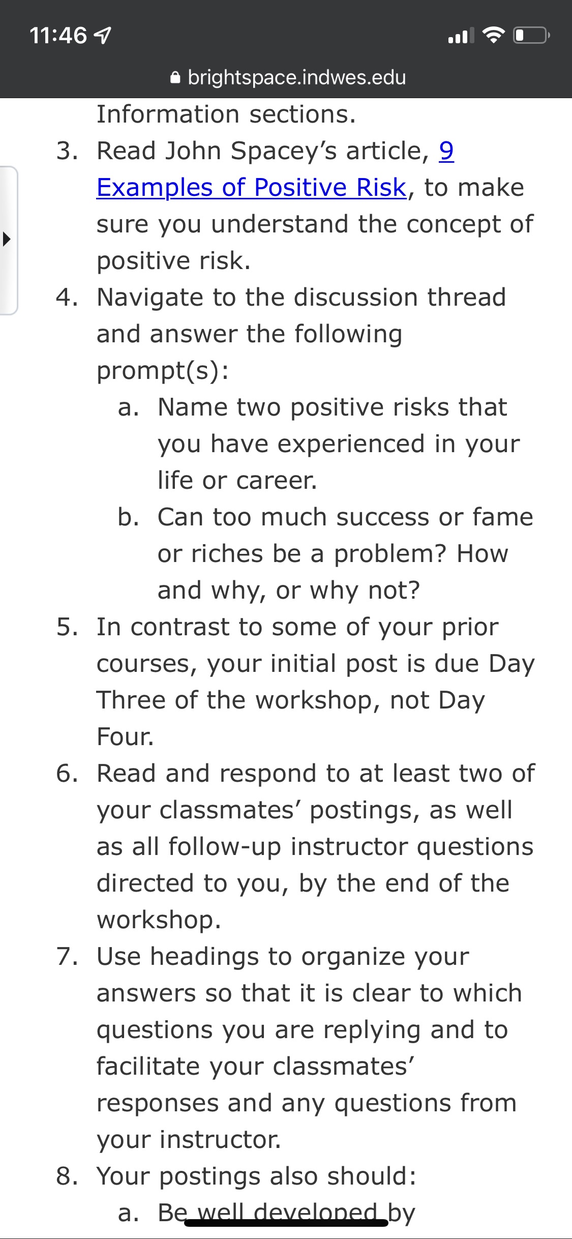  a brightspaceindwesedu Information sections. 3. Read John Spacey's article, 2 Examples