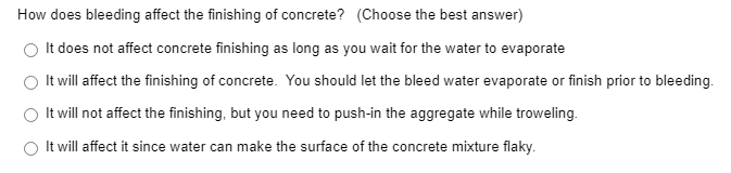 finishing as long as you wait for the water to evaporate It
