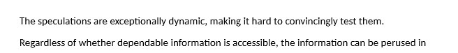 them. Regardless of whether dependable information is accessible, the information can be