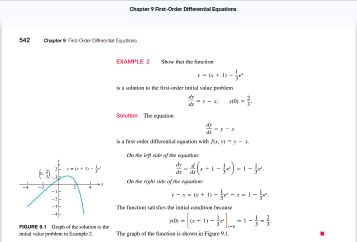 passages of the textbook. We will be introducing differential equations here, which