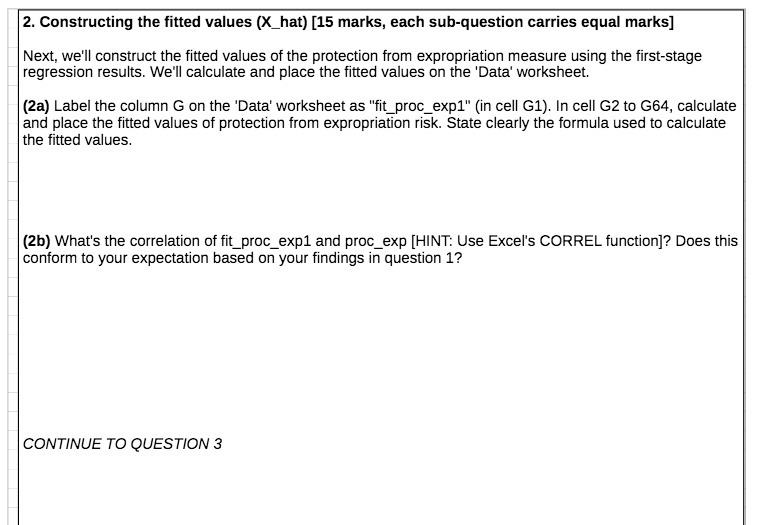  2. Constructing the fitted values (X_hat) [15 marks, each sub-question carries