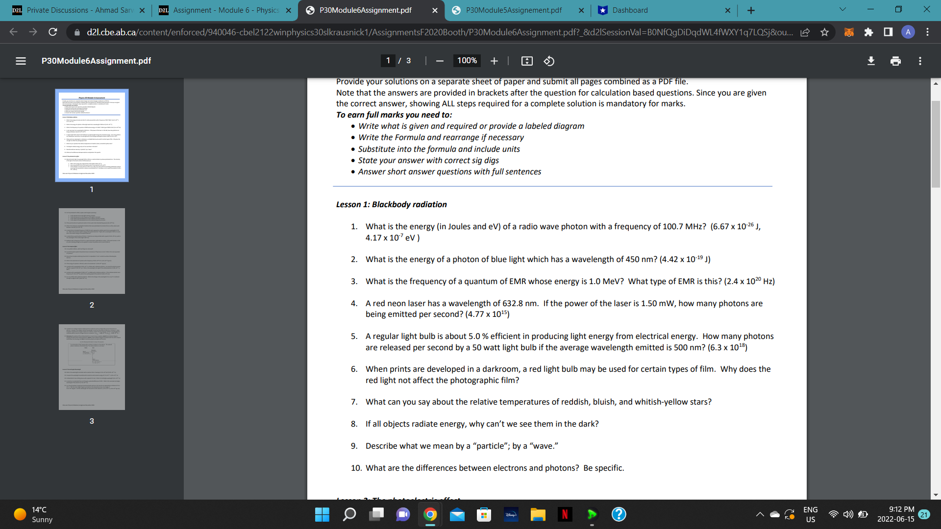 Hey i need these done ASAP please.I literally wont pass without them.Please
