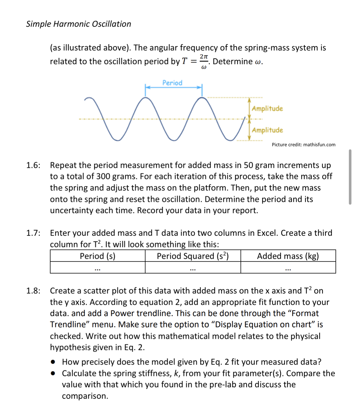 down the 1.3: 1.4: 1.5: in the following activities, you will observe