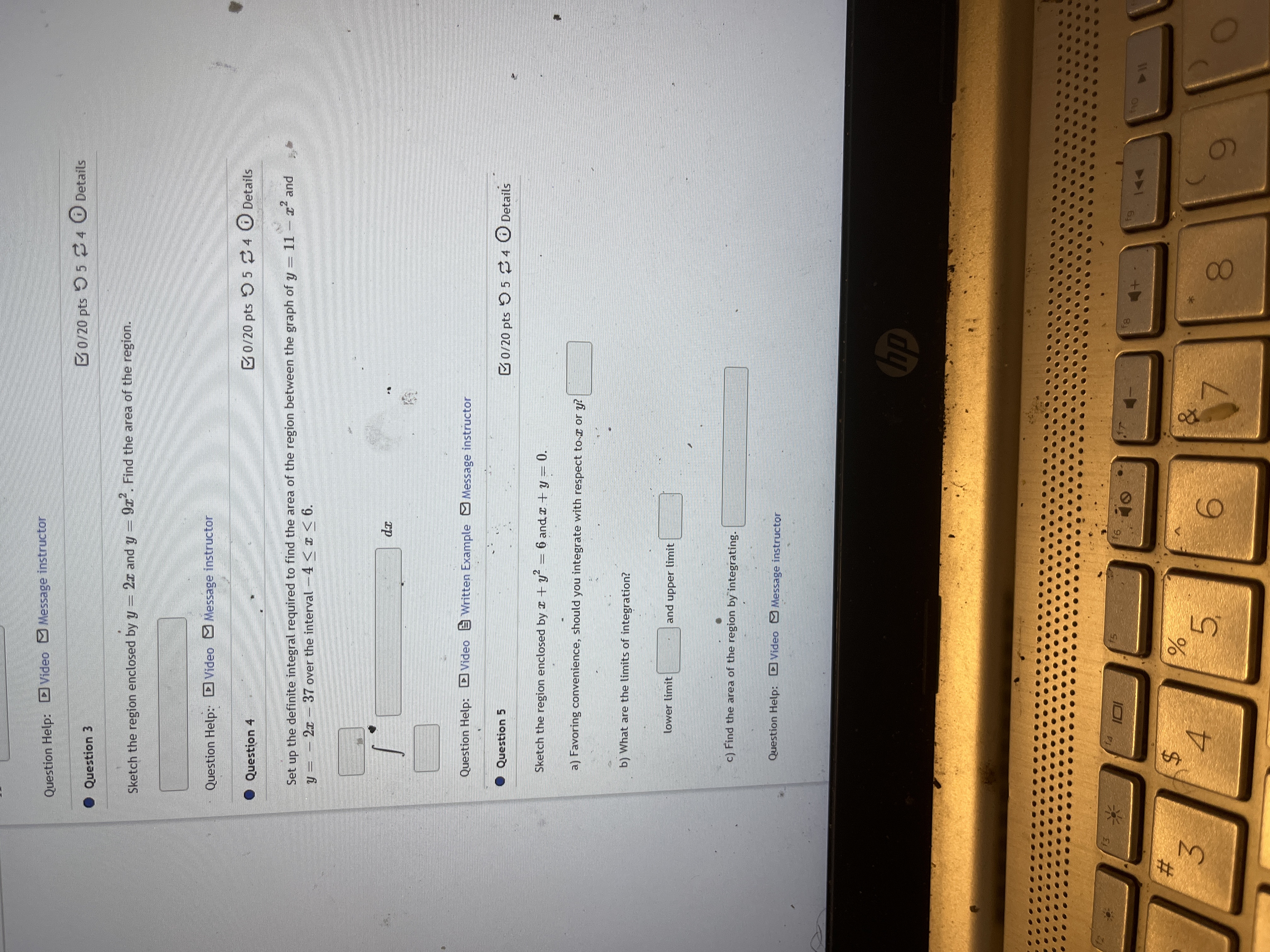 Question Help: Video Message instructor 0/20 pts 9 5 2 4