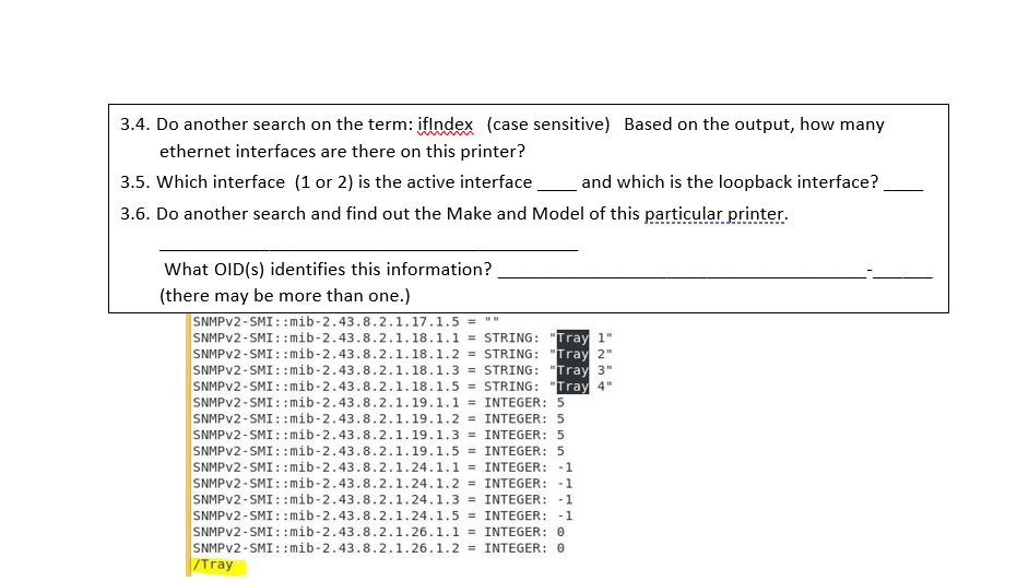 on the output, how many ethernet interfaces are there on this printer?