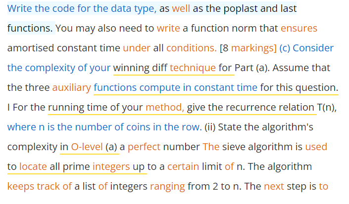 type, as well as the poplast and last functions. You may also